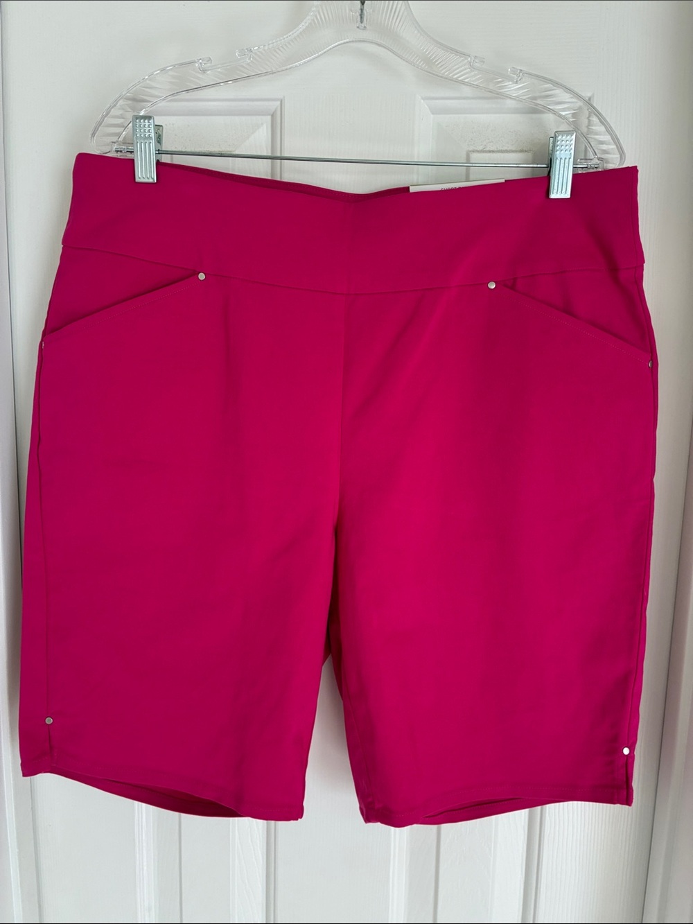 INC International Concepts Hot Pink Stretch Bermuda Shorts